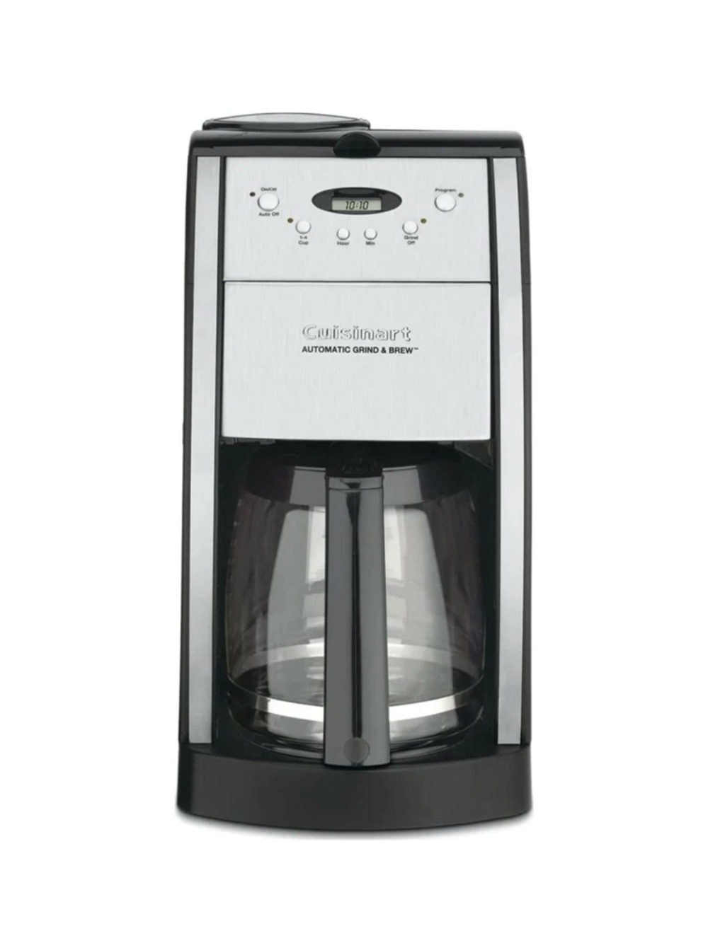 Cuisinart 12 cups automatic grind and brew coffee maker machine.